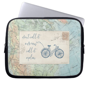 Don't Call It a Dream, Call It a Plan Quote Laptop Sleeve