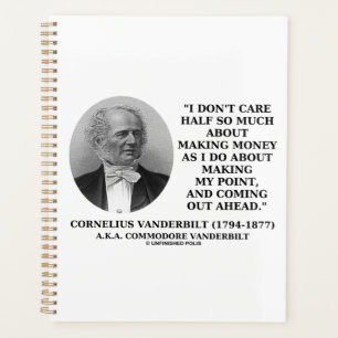 Don't Care Half So Much Making Money Point Quote Planner