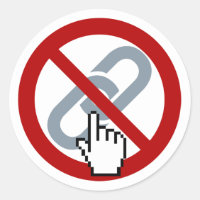 Don't Click Links Sticker