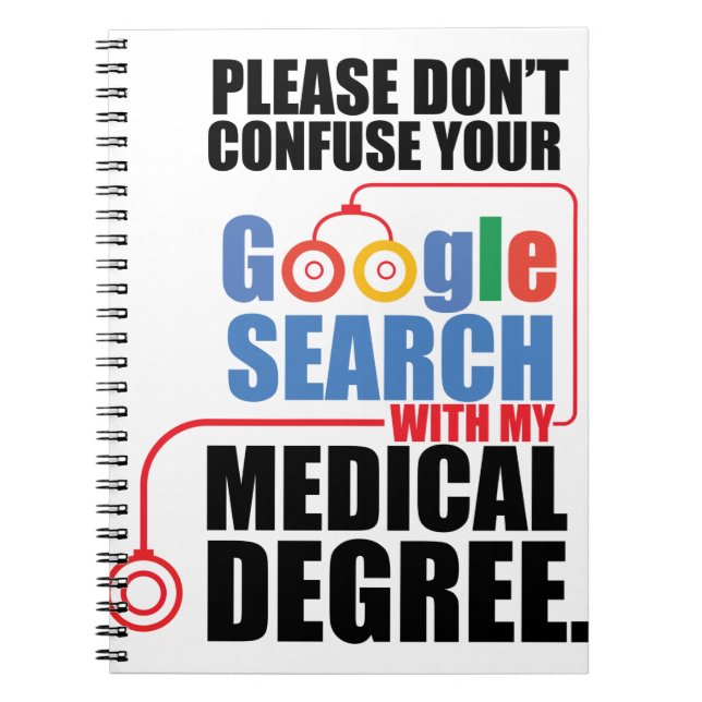 Don't Confuse Your Google Search Notebook (Front)