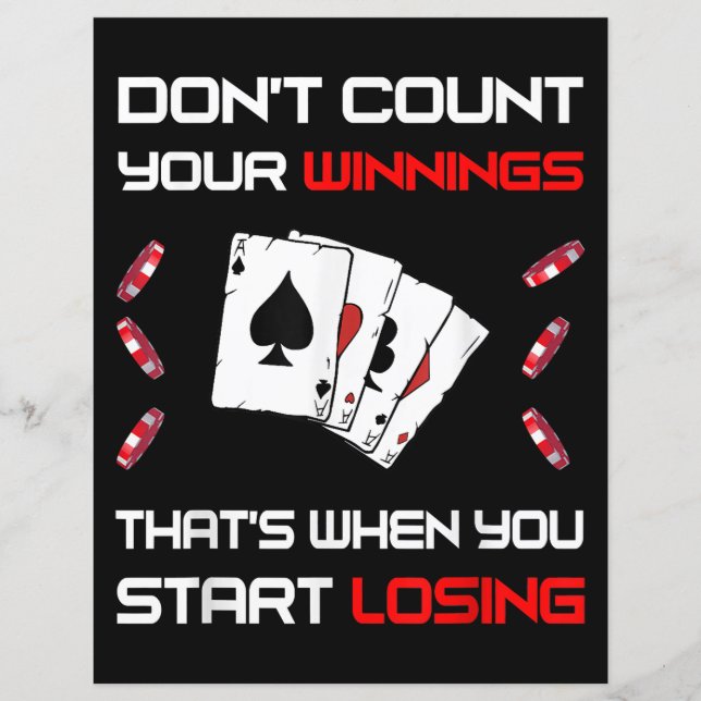 Don't Count Your Win That's When You Start Losing (Front)