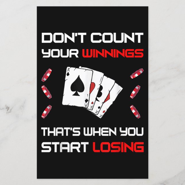 Don't Count Your Win That's When You Start Losing (Front)