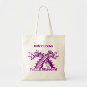 DON'T CROSS PURPLE DRAGONS TOTE ~ MARTIAL ARTS!