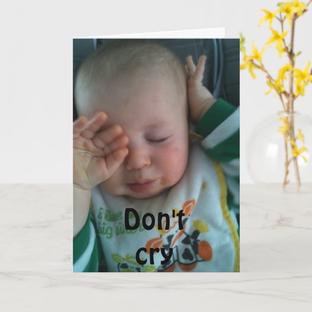 DON'T CRY BROTHER - ***70th BIRTHDAY** Card (Yellow Flower)
