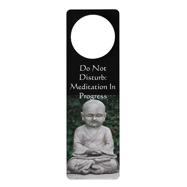 Don't Disturb Meditation Door Knob Hanger | Zazzle