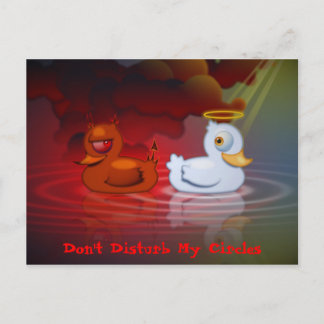 Don't Disturb My Circles Postcard