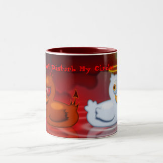Don't Disturb My Circles Two-Tone Coffee Mug