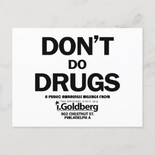 Don't Do Drugs as seen on Bernard Summer Holiday Postcard