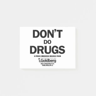 Don't Do Drugs as seen on Bernard Summer Post-it Notes