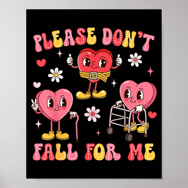 Don't Don' Fall Physical Therapy Valentine's Poster (Front)