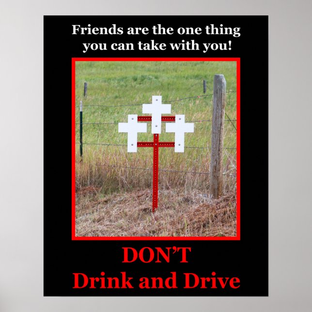 DON'T DRINK AND DRIVE POSTER (Front)