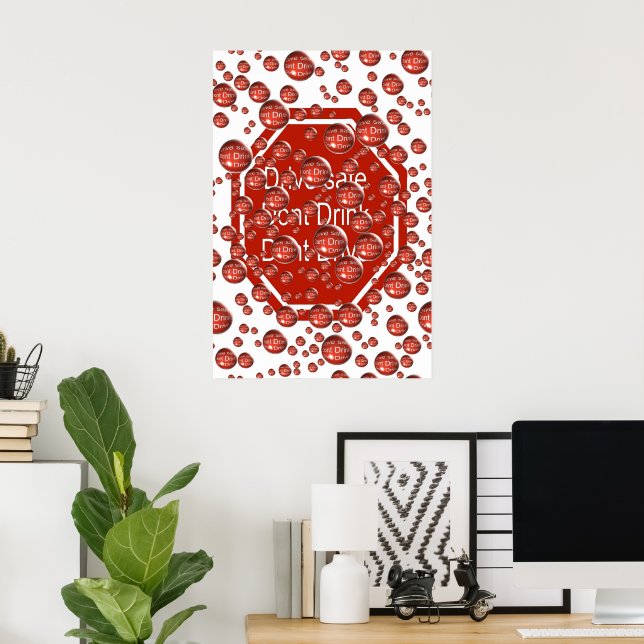 Dont Drink And Drive Red Poster (Home Office)