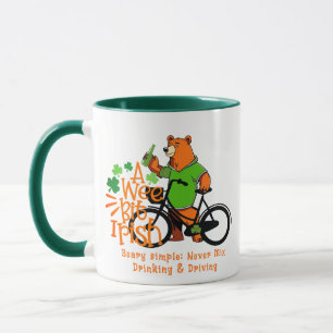 Don't Drink & Drive St. Patrick's Day Irish Bear Mug