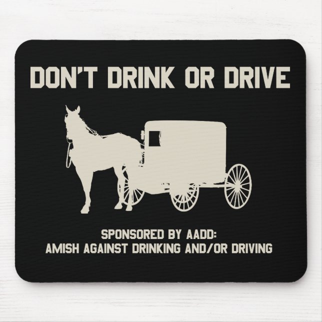 dont drink or drive mouse mat (Front)