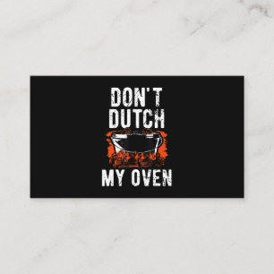 Dont Dutch My Oven - Funny Grill and BBQ Loyalty Card