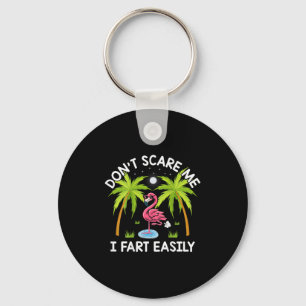 Don't E Me I Fart Easily Funny Flamingo Lover Key Ring