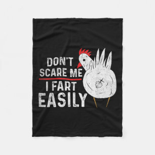Don't E Me I Fart Easily Funny Sarcasm Humour Chic Fleece Blanket