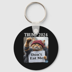 Don't Eat Me Cats For Trump 2024 Key Ring