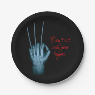 Don't Eat With Your Fingers Paper Plate