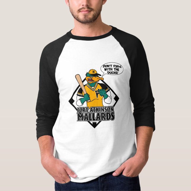 Don't F$@# With The Ducks 3/4 length tshirt (Front)