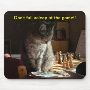 Don't Fall Asleep at the Game!! Mouse Mat
