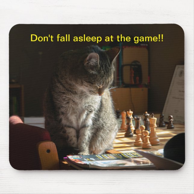 Don't Fall Asleep at the Game!! Mouse Mat (Front)