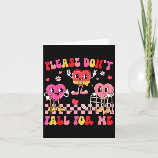 Don't fall for nurse valentine's day fall card (Front)