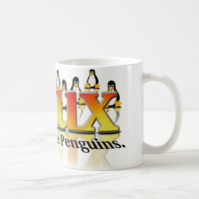 Don't Fear The Penguin Coffee Mug (Right)