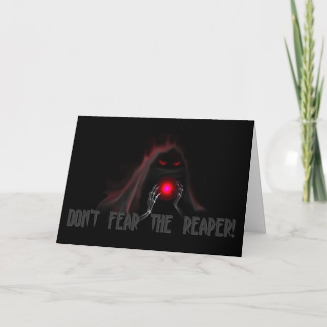 Don't fear the reaper! holiday card (Front)