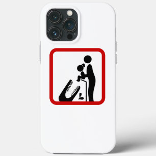 Don't Feed Daughter To The Crocodile Zoo Sign iPhone 13 Pro Max Case