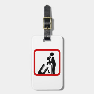 Don't Feed Daughter To The Crocodile Zoo Sign Luggage Tag