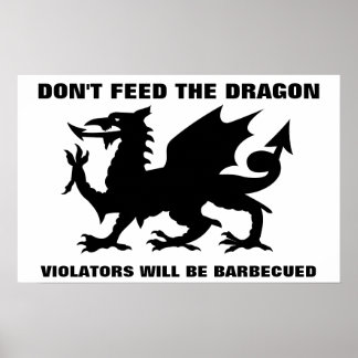 Don't Feed the Dragon Print