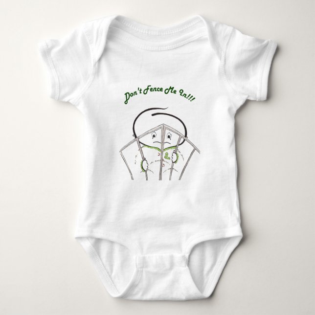 Don't Fence Me In!! Baby Bodysuit (Front)