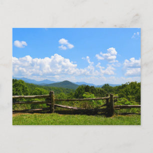 Don't Fence Me In  -  Blue Ridge Mountains Postcard