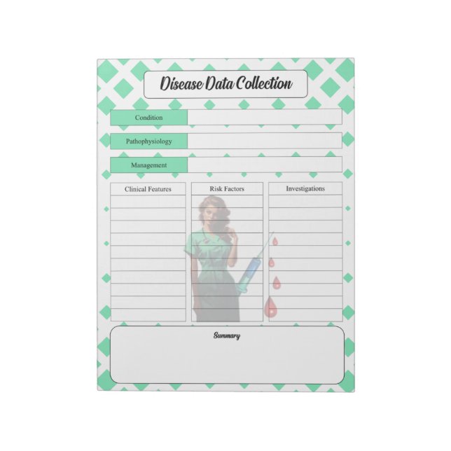 Don't Flatter Yourself _ Disease Data Collection Notepad (Rotated)
