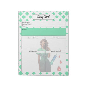 Don't Flatter Yourself _Drug Card Notepad