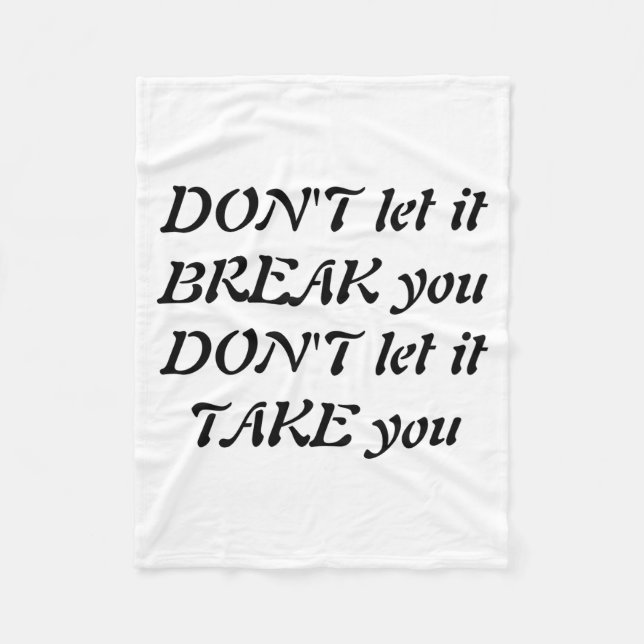 Dont  fleece blanket (Front)