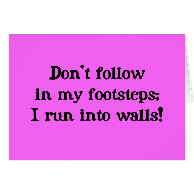 Don't follow (Front Horizontal)