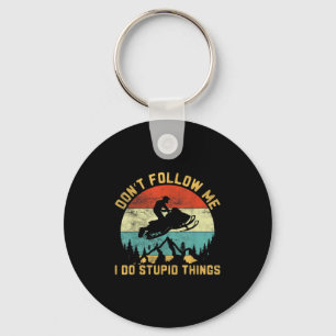 Don't Follow Me I Do Stud Things-snowmobile Motor Key Ring