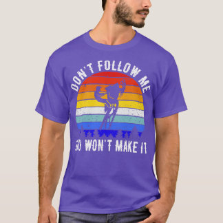 Dont Follow Me You Wont Make It Snowmobile V T-Shirt
