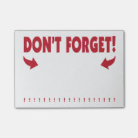 Don't Forget attention getting reminder