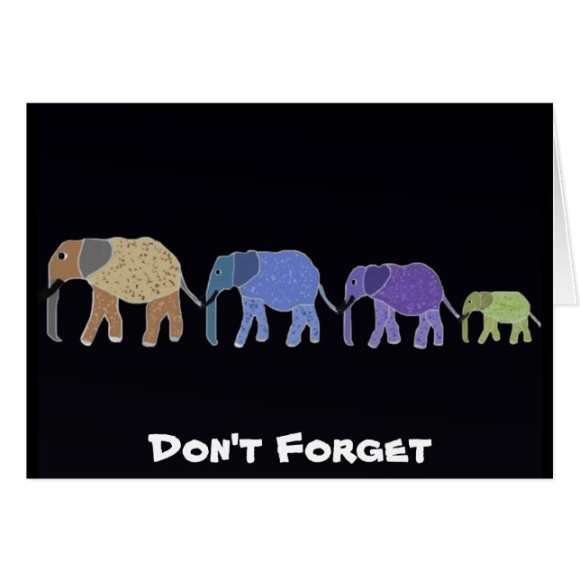 Don't Forget Card (Front Horizontal)
