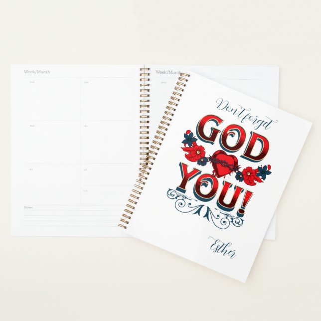 Don't Forget God Loves You Planner (Display)