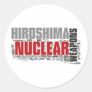Don't forget Hiroshima Classic Round Sticker