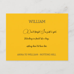 Don't forget I'm just a girl quote personalised Postcard