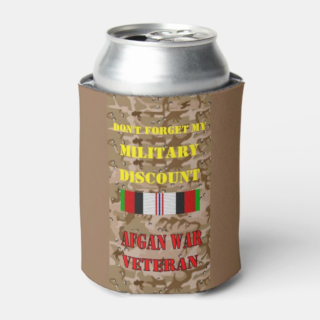 DON'T FORGET MY MILITARY DISCOUNT CAN COOLER (Can Front)