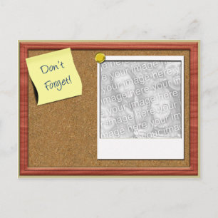 Don't Forget Photo Template Postcard