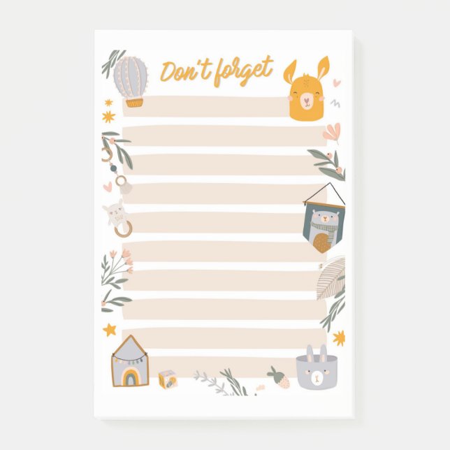 Don't Forget Post-it Notes (Front)