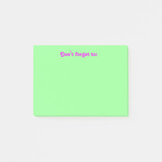 "Don't forget" post-it Post-it Notes