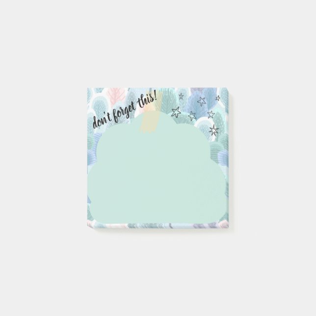 Don't Forget This Cloud Tape Post-it Notes (Front)